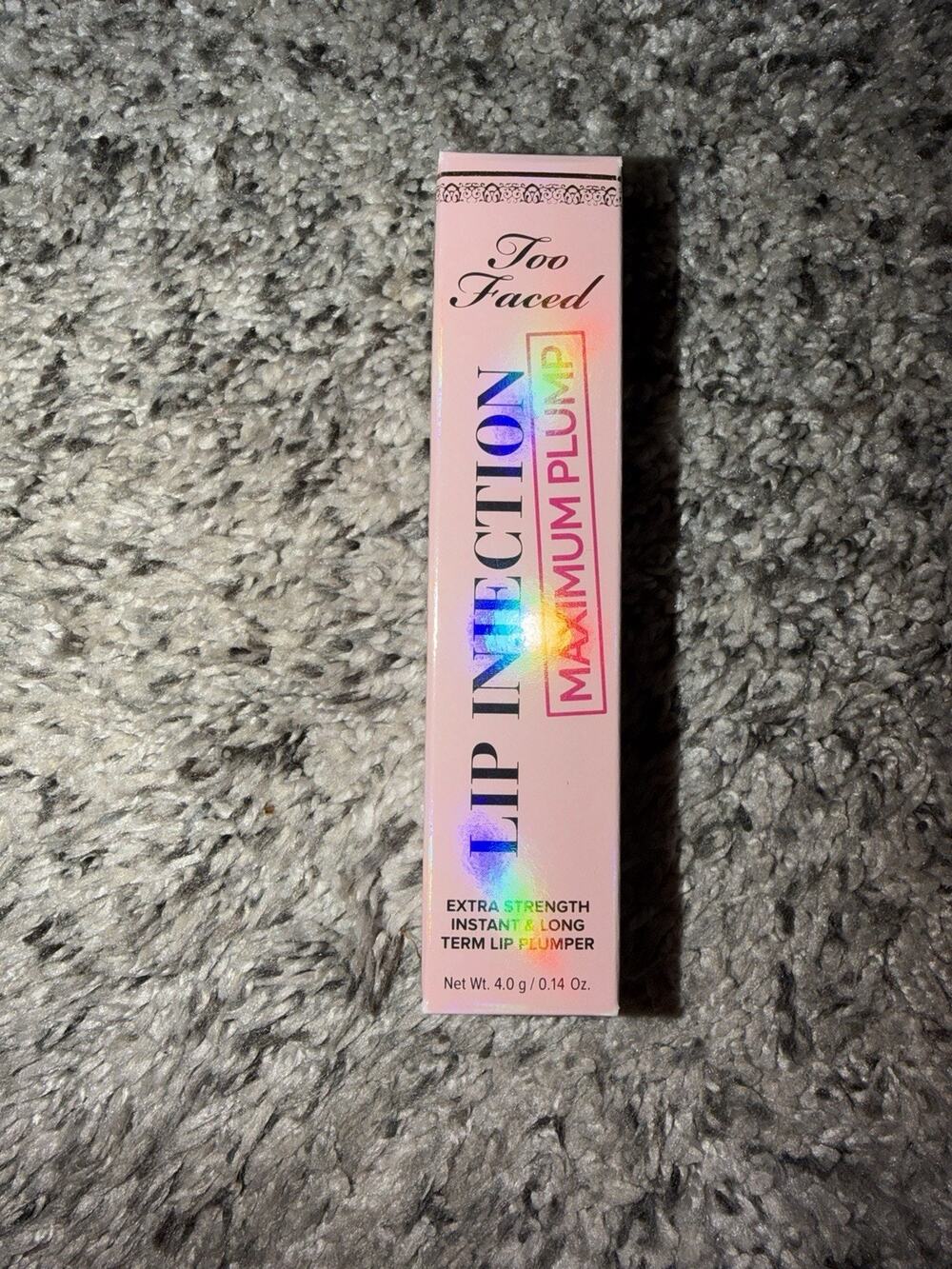 Too Faced Lip Injection Instant & Long term Lip Plumper Maximum Plump 0.14 oz 4g